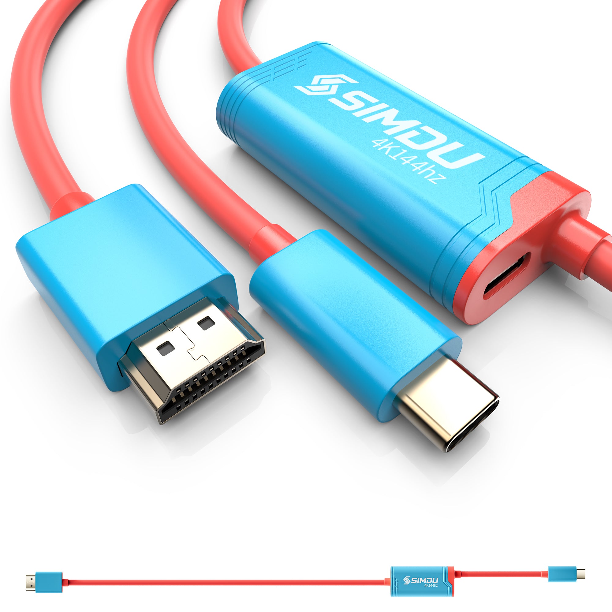 SIMDU Screen Mirroring Cable – 4K@144Hz / 4K@60Hz forSwitch 2