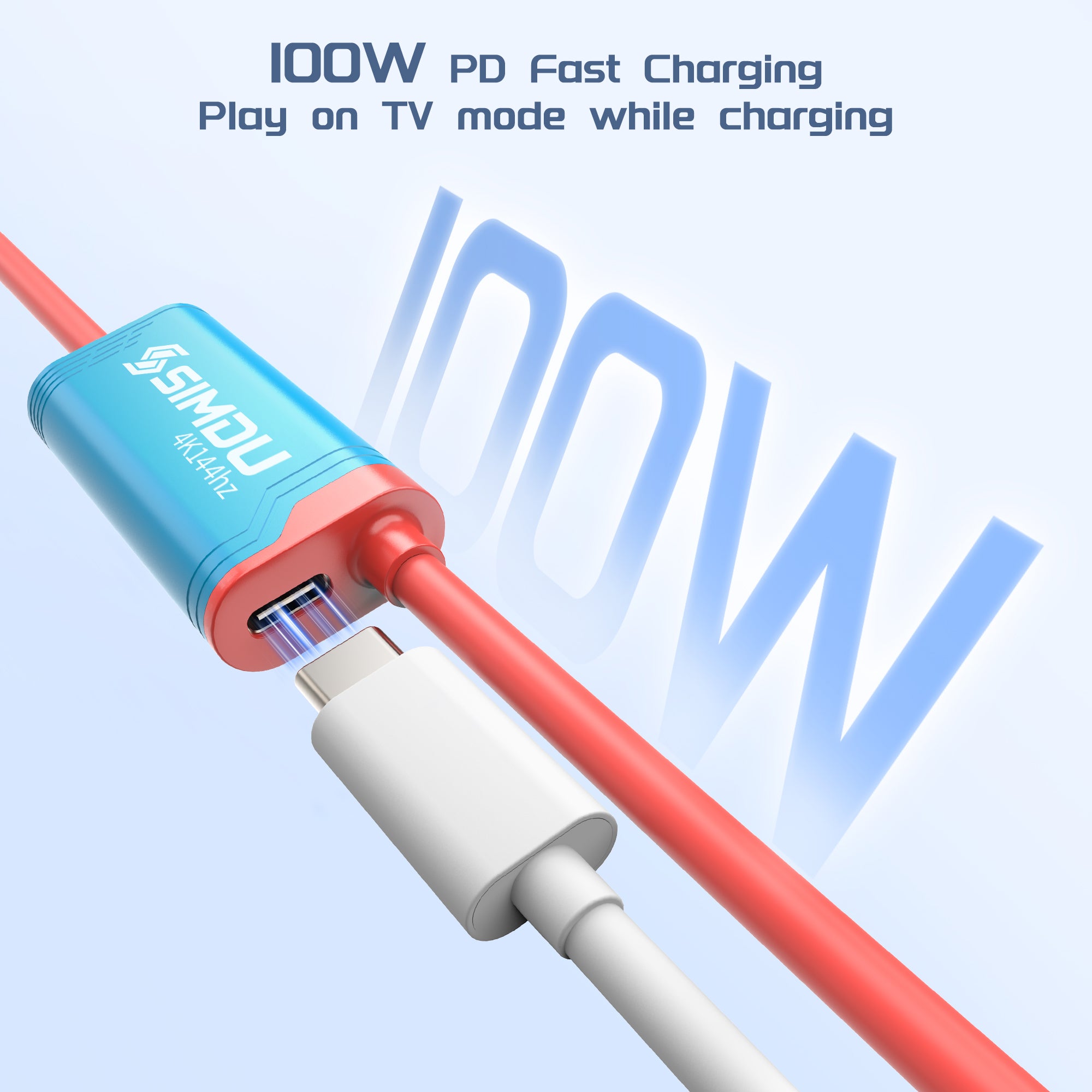 SIMDU Screen Mirroring Cable – 4K@144Hz / 4K@60Hz forSwitch 2