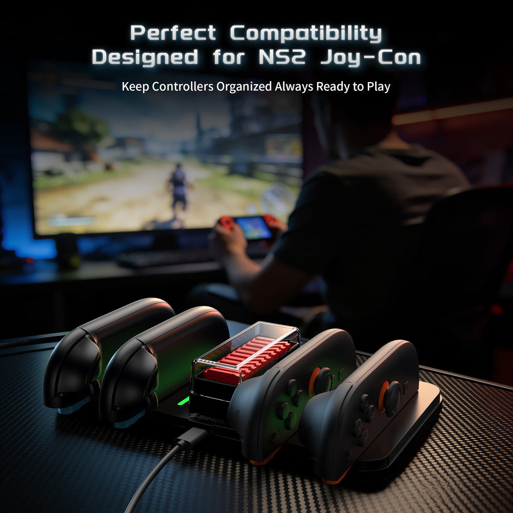 SIMDU 4-Controller Charging Dock for Switch 2