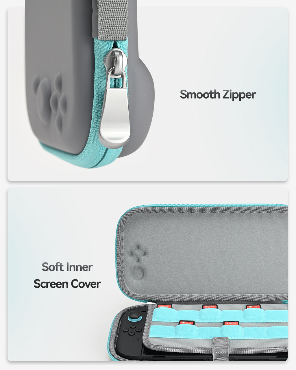 SIMDU Switch 2 Slim Carrying Case with 12 Game Card Slots – Portable Protective Hard Shell