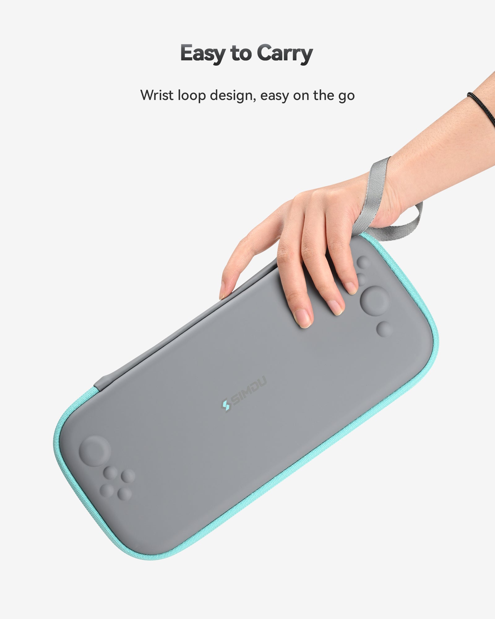 SIMDU Switch 2 Slim Carrying Case with 12 Game Card Slots – Portable Protective Hard Shell